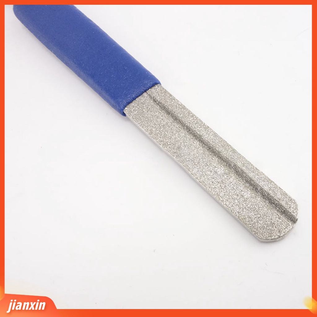 (In Stock) Alat Pengasah Kait Pancing Portabel Alur Ganda Berlian Biru Profesional Lure Hook Asah Untuk Outdoor