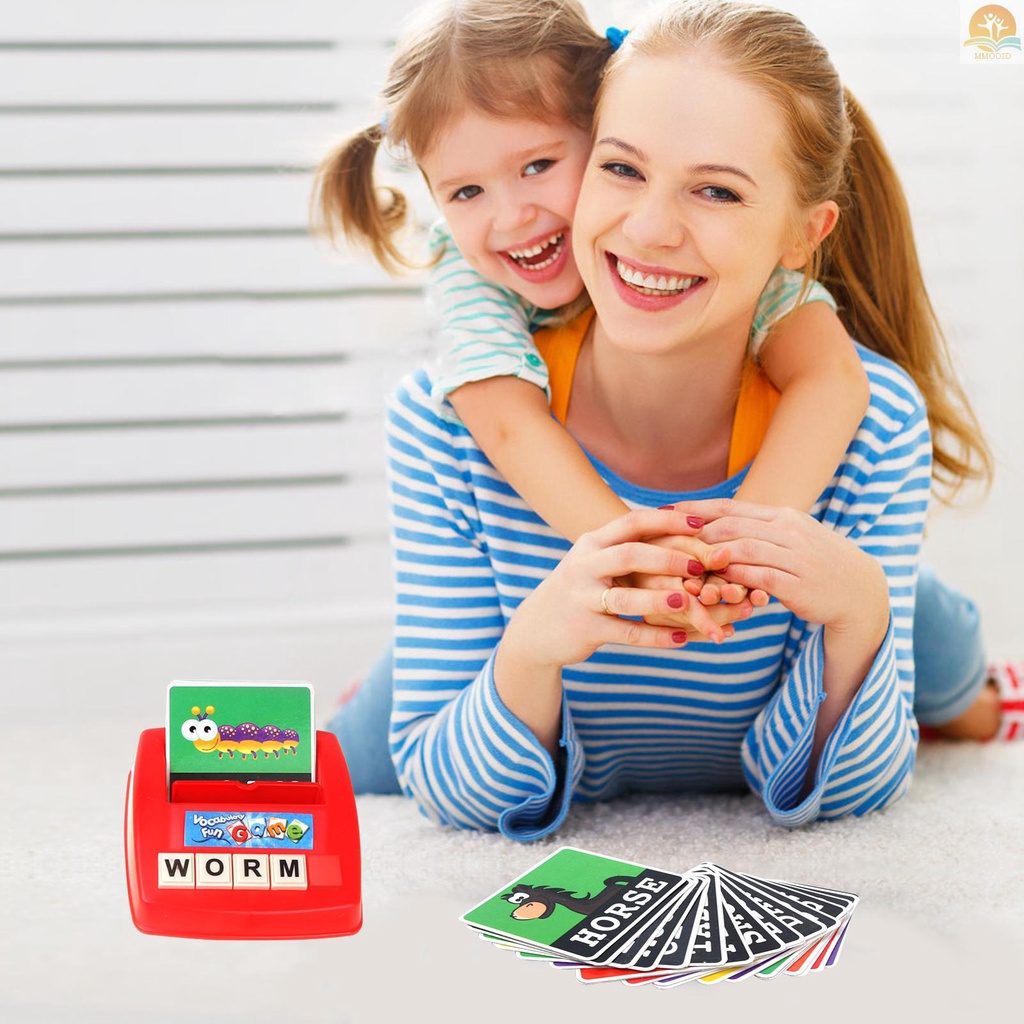 In Stock Matching Letter Game Ejaan Dan Pengenalan Kata Alfabet Dengan 26pcs Balok Huruf Kapital 30pcs Kartu Kata Hadiah Mainan Belajar Edukasi Paud Untuk Anak Perempuan Bo