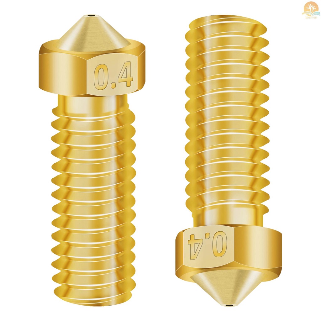 In Stock 3D Printer Parts Extruder Nozzle Kuningan Tembaga Hotend Volcano Nozzle 30PCS 0.2/0.3 /0.4 /0.6 /0.8 /1.0mm Untuk Creality CR-6 SE 3D Printer 1.75mm Filament 6PCS Cleaning Needles