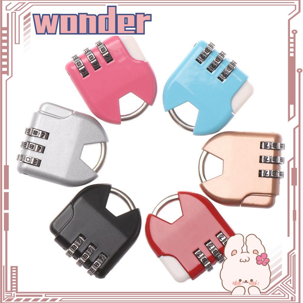 WONDER 1pcs Password Lock Metal HOT Travel Koper Kombinasi Kode Gym Bagasi 3digit Dial