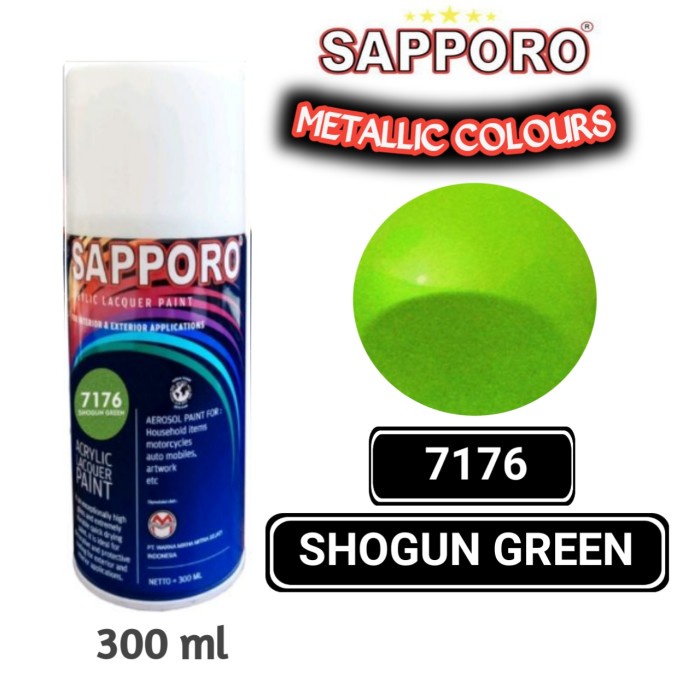 

7176 SHOGUN GREEN SAPPORO STANDAR 300ml Cat Semprot Pylok Pilok Pylox