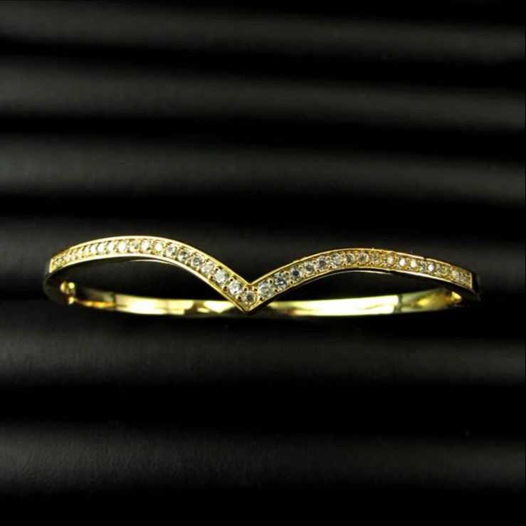 [ Bayar Ditempat ] Gelang Bangle Titanium Asli Anti Karat Fuji / Gelang Titanium Cewek Model Baru / 