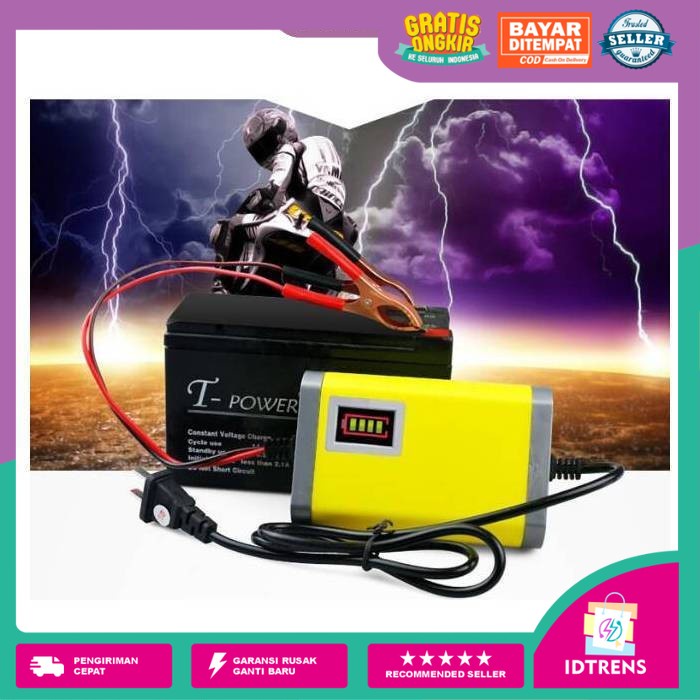 Charger Aki Motor 12V Lead Acid Taffware