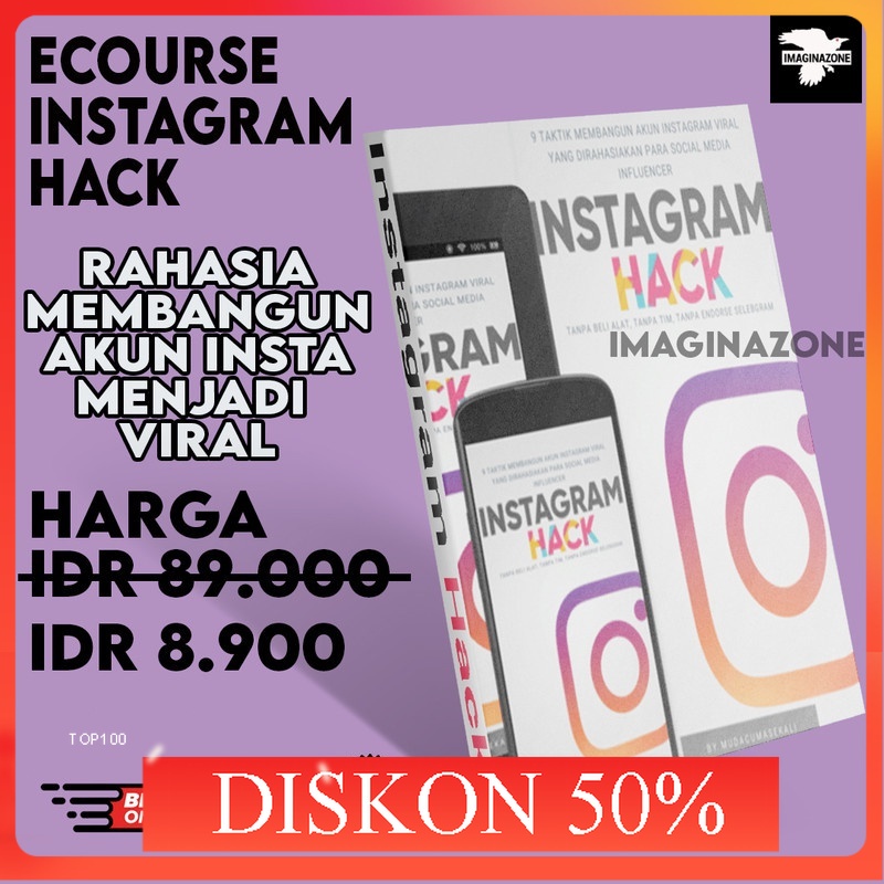 FREE ONGKIR  TERLARIS  FULL ECOURSE INSTAGRAM HACK RAHASIA MEMBANGUN PERSONAL BRANDING | GARANSI LIF