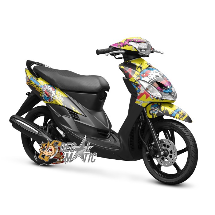 Stiker Full body Decal Motor Yamaha Mio Sporty / Smile Doraemon Zombie