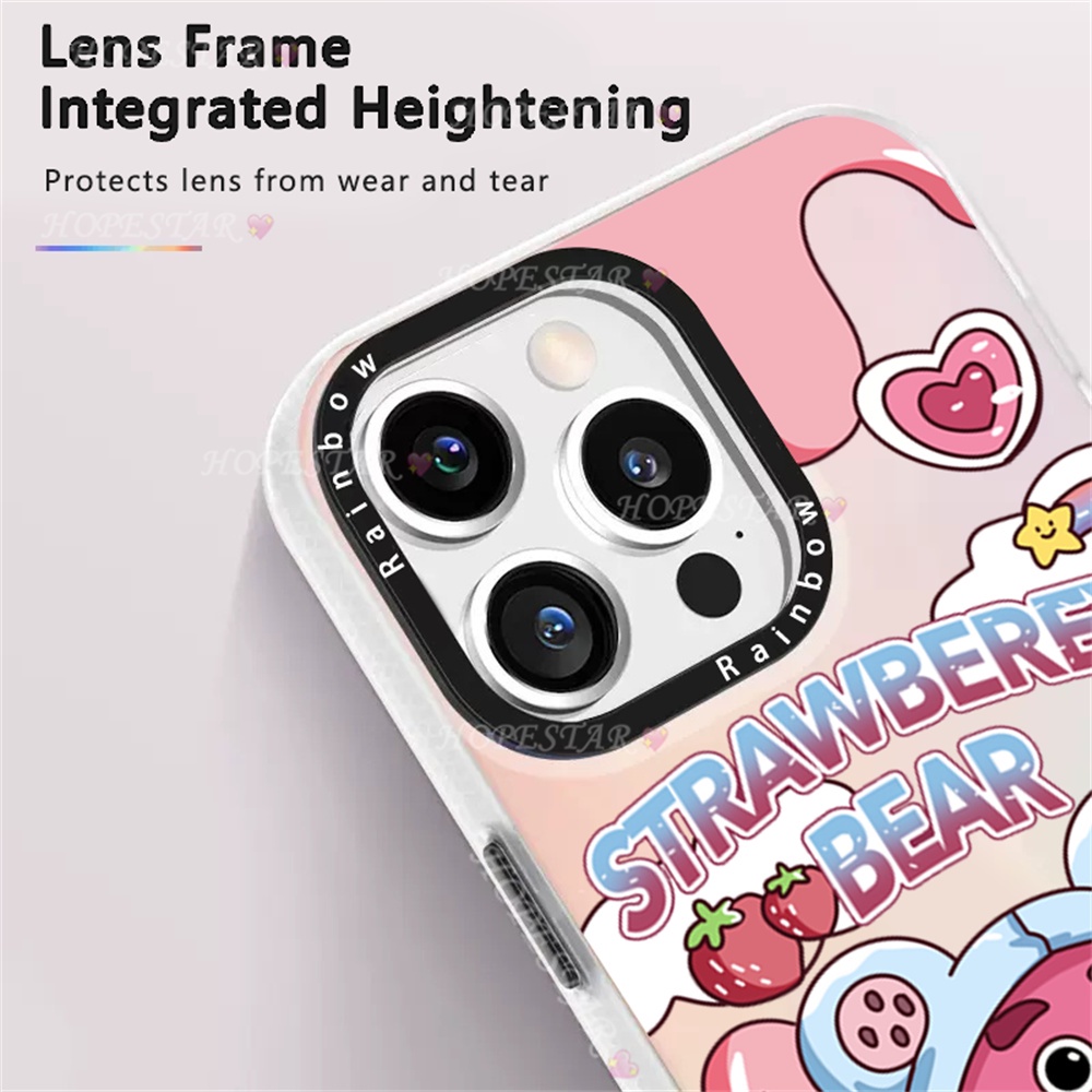 Kartun Case Infinix Hot 30i Hot 11play Hot 10play Hot 10 Lite Smart 7smart 6smart5 Strawberry Bear Dan Winnie the Pooh Colorful Gradient Hard Cover