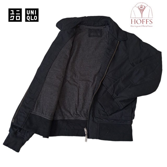 Uniqlo Flight/Harrington Jacket Black S        1TFUX8IQO