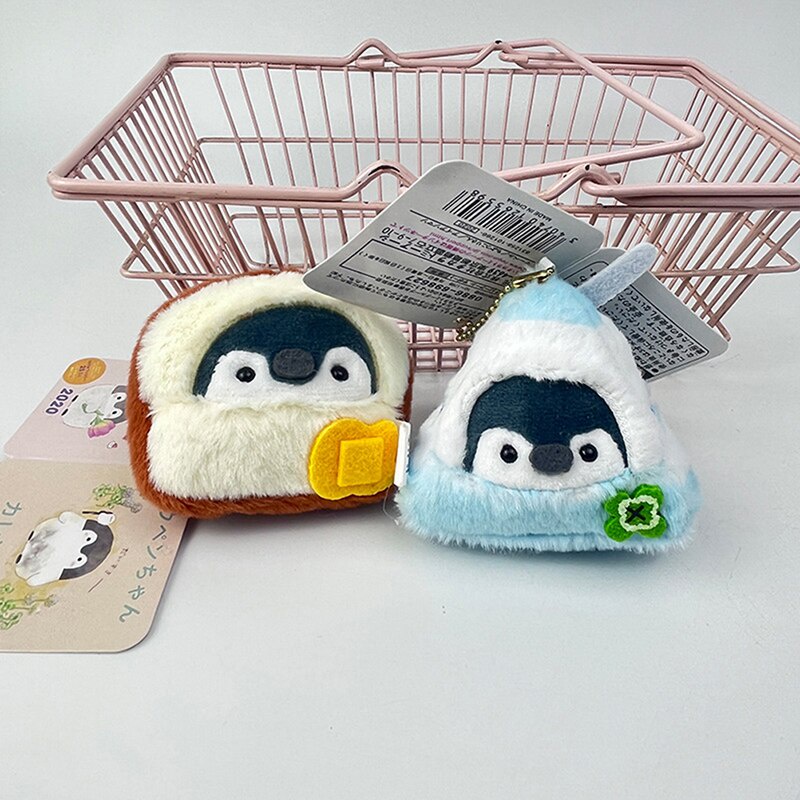 Mainan Boneka Telur Sosis Roti Bakar Penguin Plush Pendant