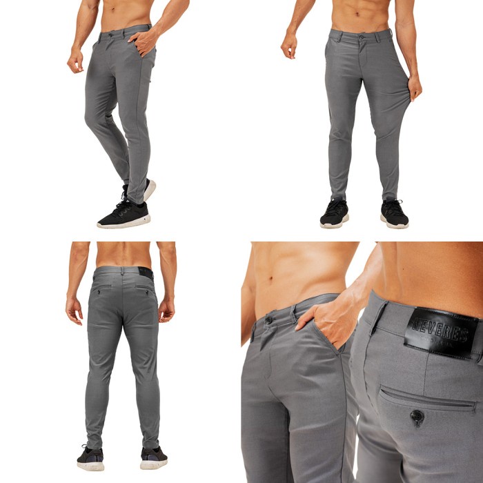 NEVERES Stretch Tech Chino Pants - Black, 30