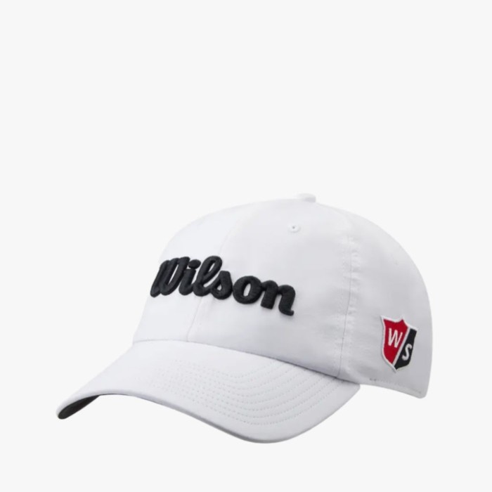 TOPI GOLF WILSON TOUR CAP WHITE ORIGINAL
