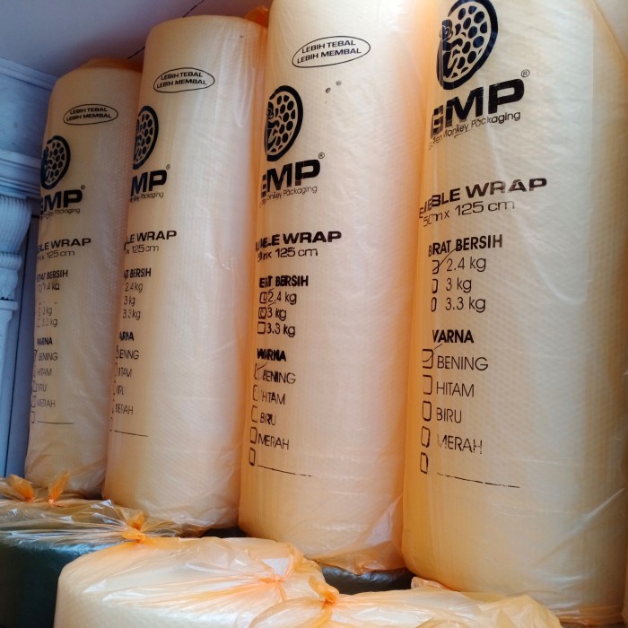 

Bubble Wrap GMP type 2 50M x 125Cm - Hitam