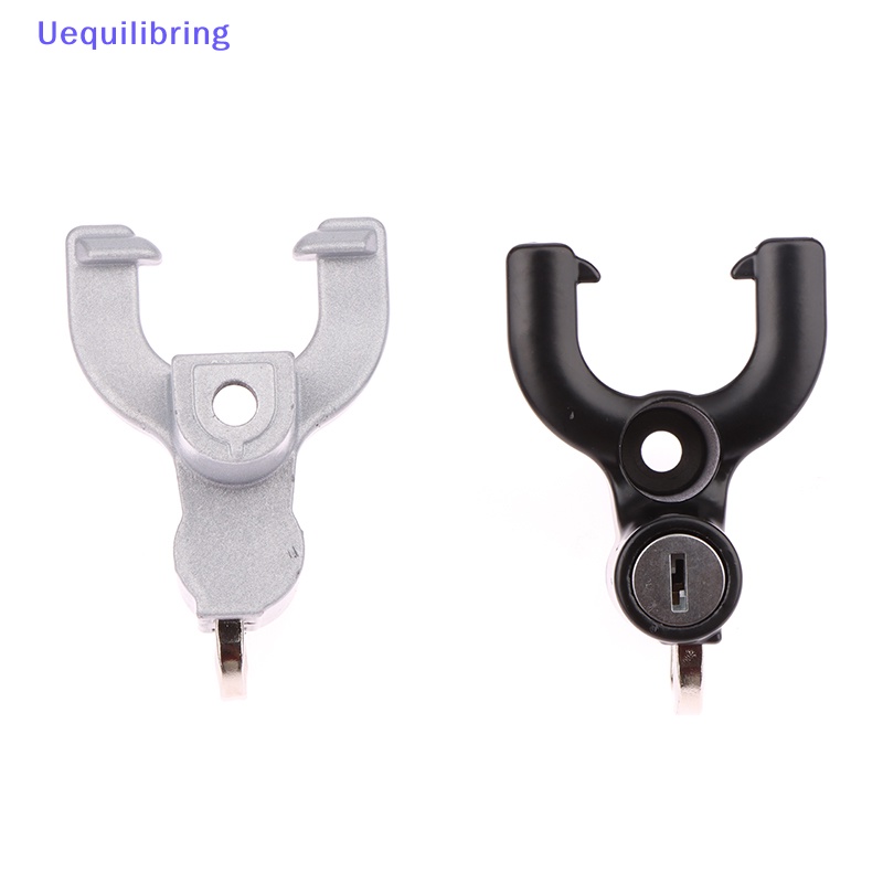 Uequilibring 1Pc Universal Aluminium Alloy Kunci Helm Motor Stang Sepeda Helm Safety Lock Dengan Kait Aksesoris Baru