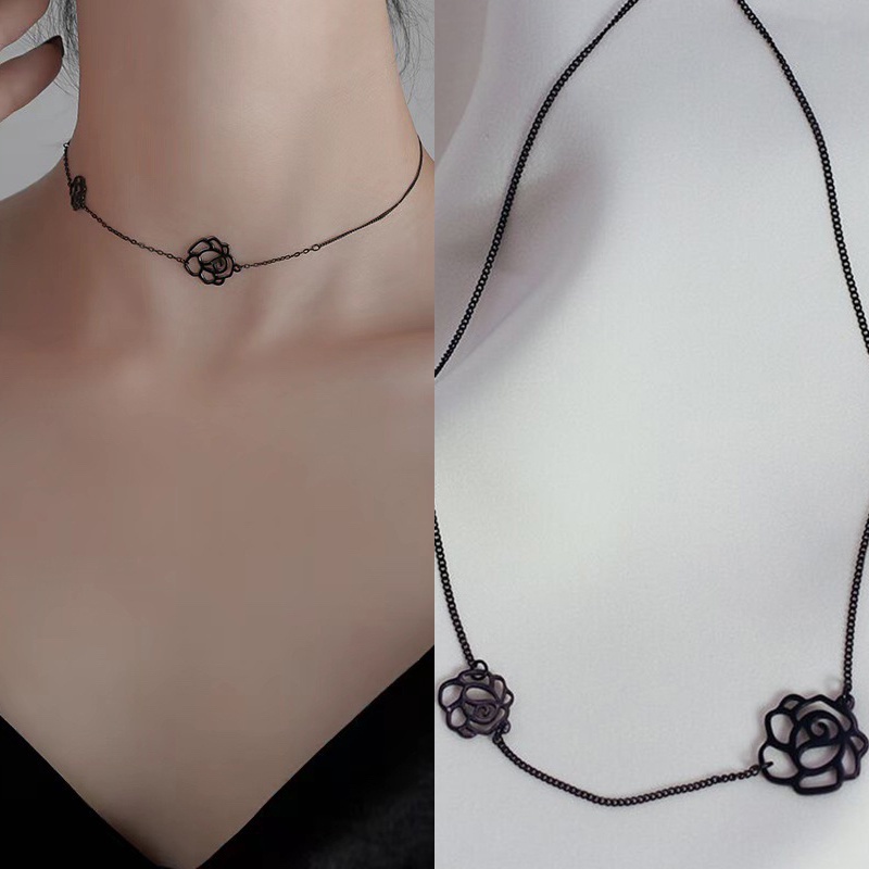 Kalung Bunga Bahan Alloy Populer Untuk Wanita