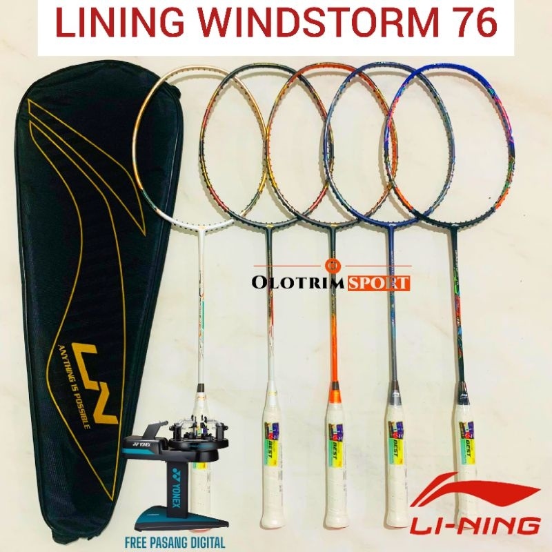 Raket Badminton LINING WINDSTORM 76 5u Original