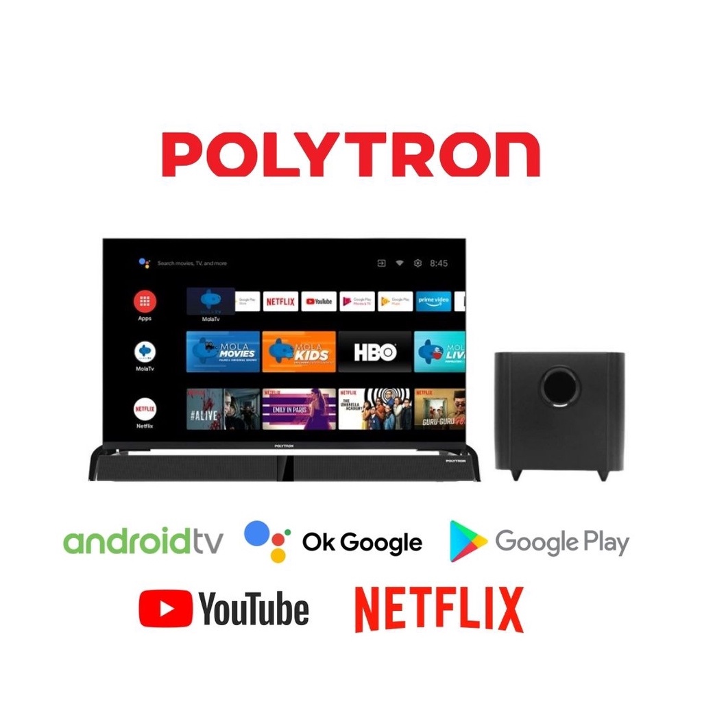 TV LED POLYTRON 43BAG9953 Android TV 43 Inch with Soundbar PLD-43BAG9953
