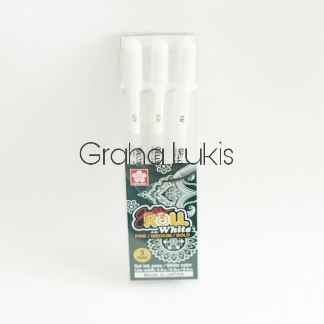 

Sakura Gelly Roll White set 3
