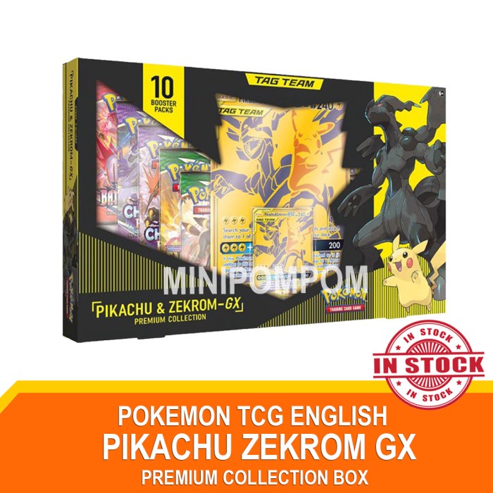 Pikachu Zekrom Gold GX  Collection Box - Pokemon TCG English
