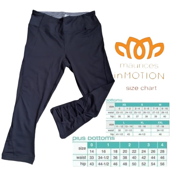 Celana Legging Maurices in Motion Black plain Cross