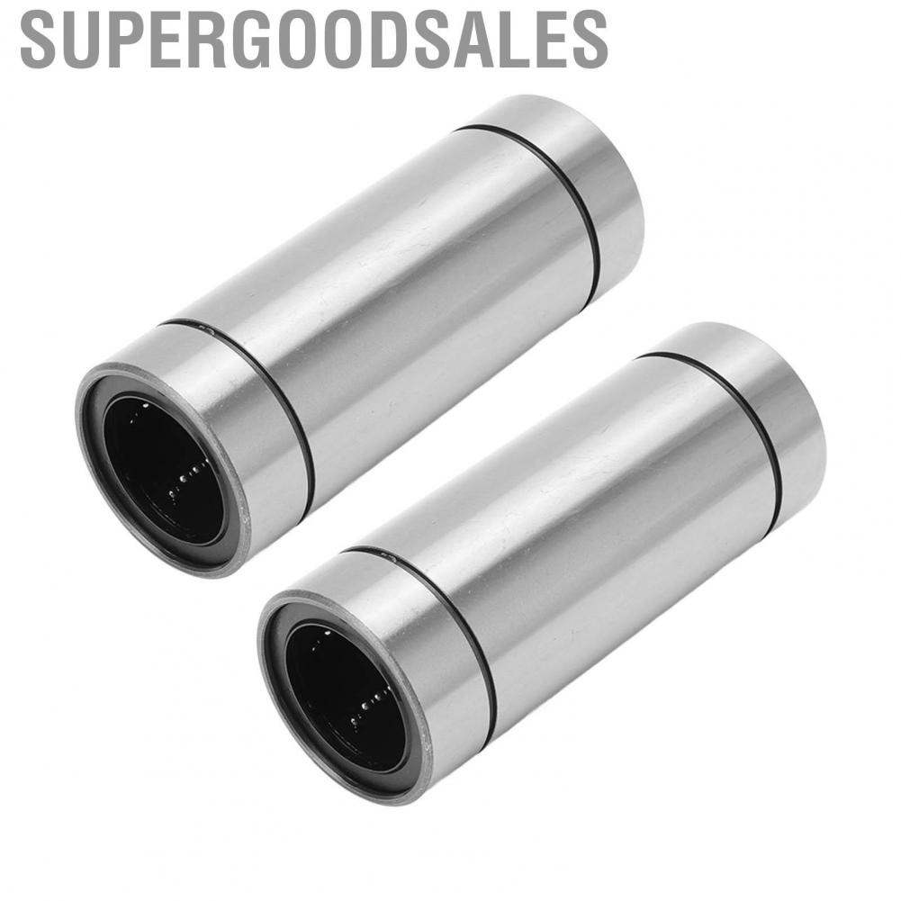 Supergoodsales Linear Bearings  Good Rotation Fast Running Speed 2Pcs Low Noise High Accuracy Steel Cylinder for CNC Machines