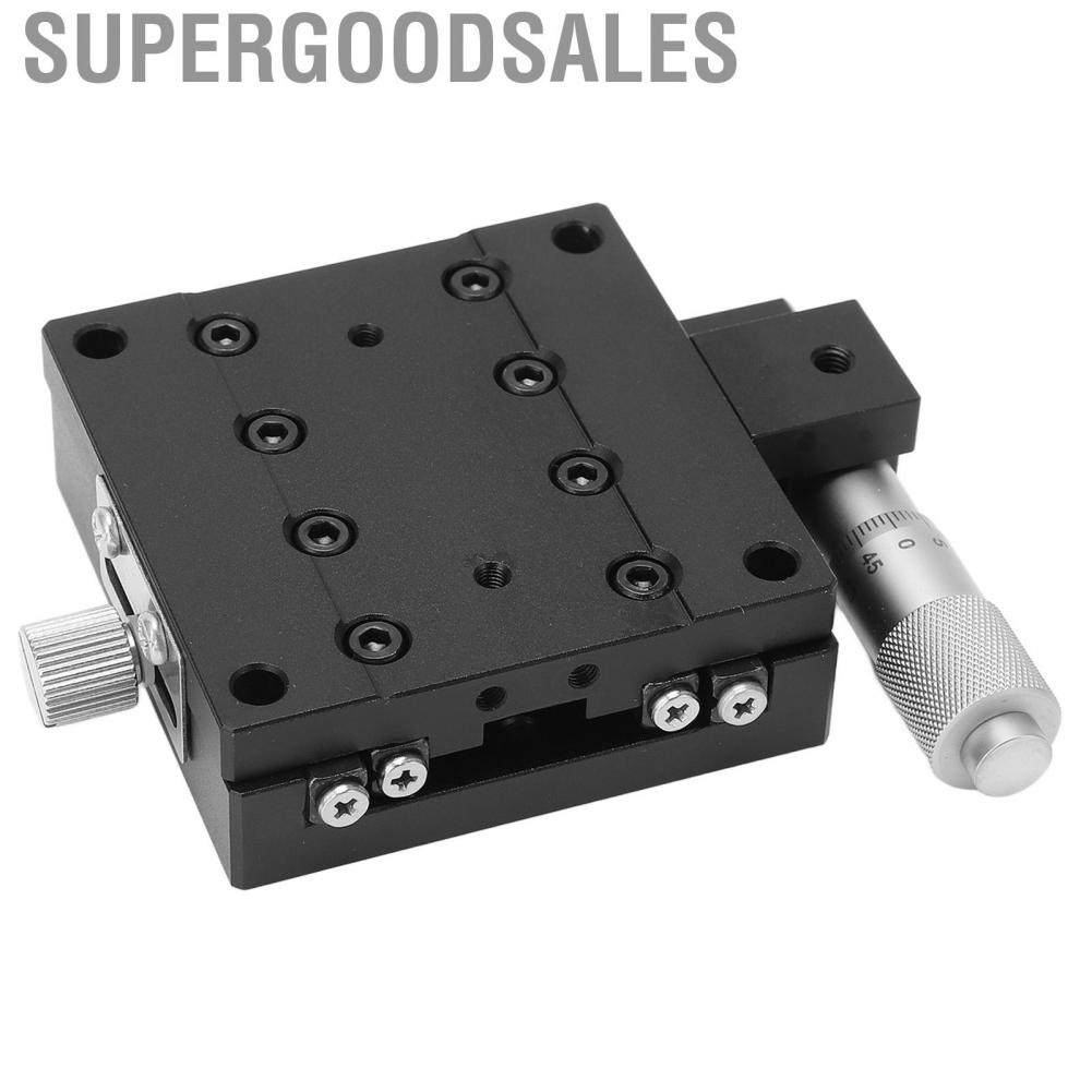 Supergoodsales Accurate Linear Stage  49N Load Bearing Cross Roller Black Anodized Manual X Axes for Equipment Positioning