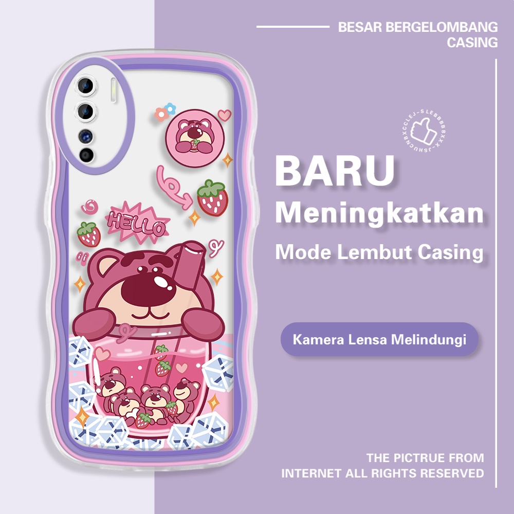 Casing Hp Untuk OPPO Reno 3 A91 Phone Case Soft Handphone Milk Tea Lotso Softcase Silikon Kesing Cas