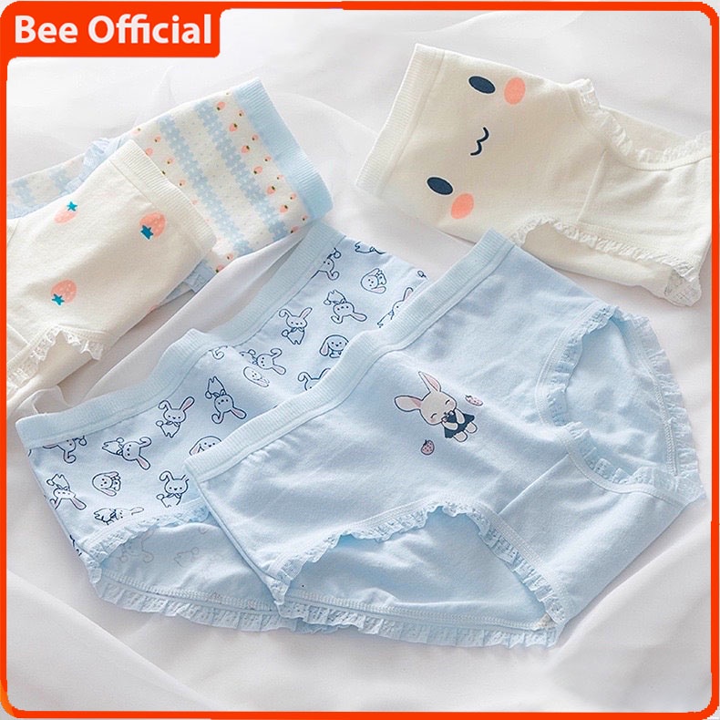 BEE - Cd Imut Fashion Jepang Celana Dalam Wanita Katun Cd Import Mid Waist CS018
