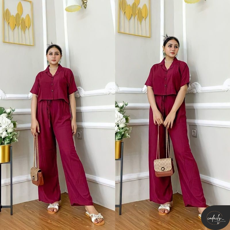 PIYAMA CROP TOP RAYON | PIYAMA RAYON | ONE SET CROP RAYON | BAJU TIDUR WANITA | PIYAMA WANITA
