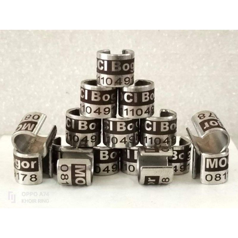 RING BURUNG MERPATI BAJA BELAH BUAT MERPATI DEWASA CNRL01