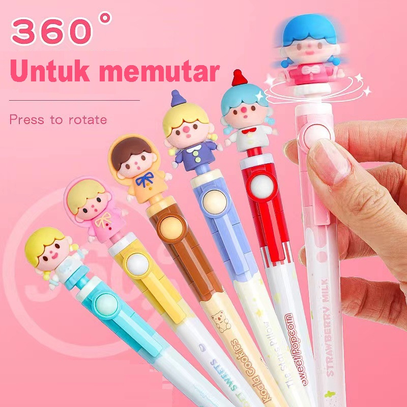 

PULPEN DENGAN BONEKA 3D KARAKTER KARTEN LUCU / PULPEN BONEKA KARAKTER LUCU BISA MEMUTAR