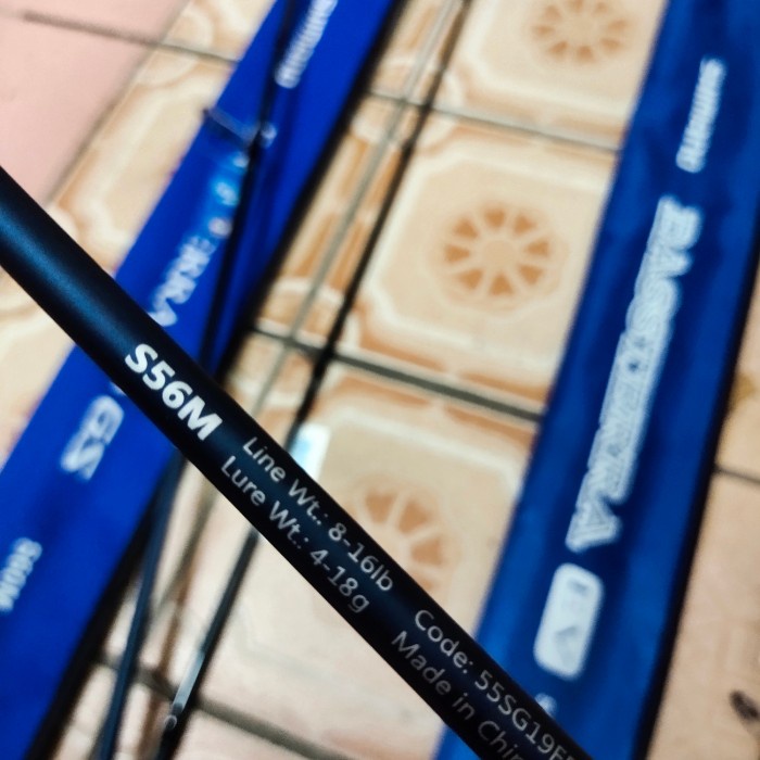 ORIGINAL joran shimano bassterra ev s 165 180 terbaru 2022 sarung biru - 165 cm