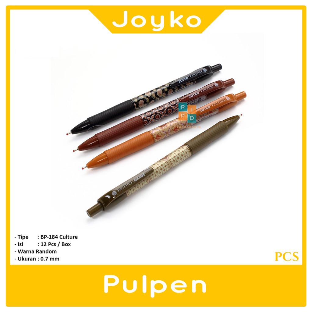 

JOYKO - Pena Pulpen Culture Batik BP - 184 - Hitam - 1 Pcs