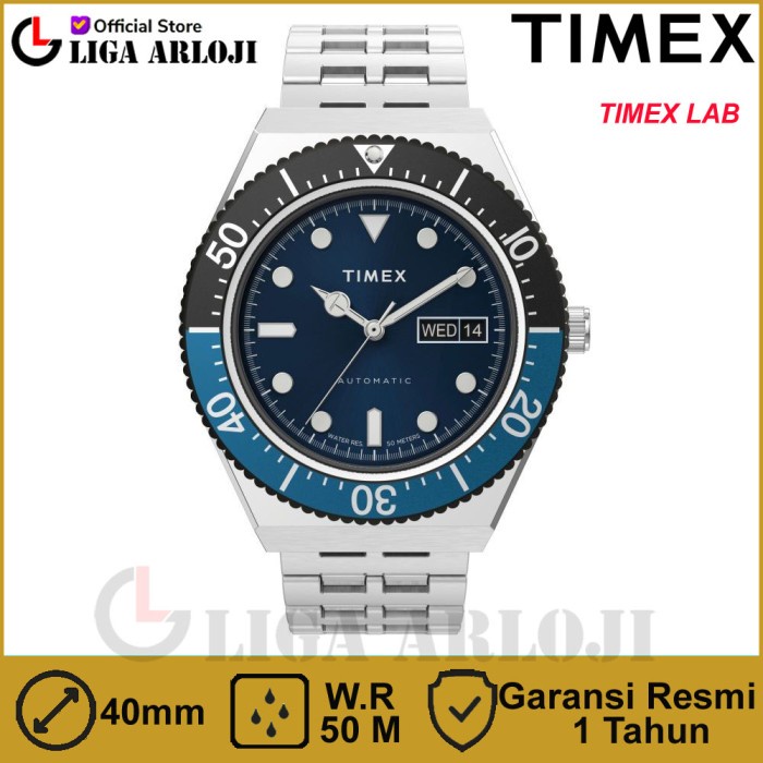 TIMEX TW2V25100 Jam Tangan Pria Analog TIMEX LAB Silver Stainless