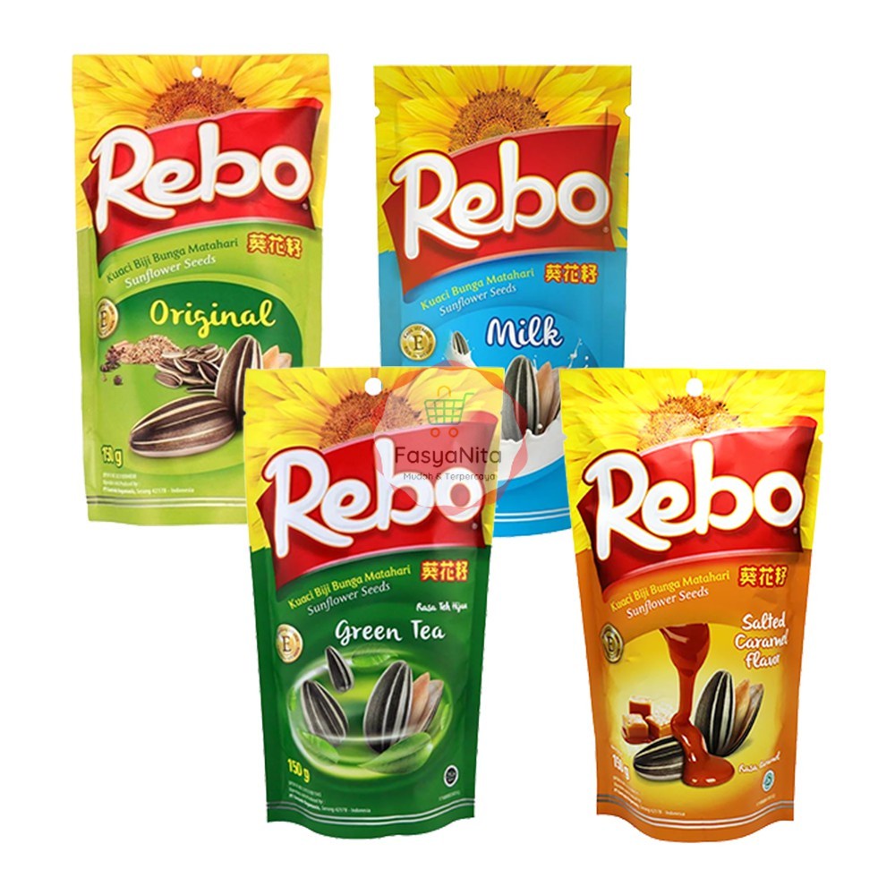 

Kuaci Rebo 150 gr ( Original / Milk / Green Tea / Caramel )