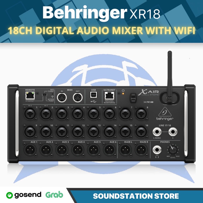 BEHRINGER XR18 DIGITAL AUDIO MIXER WITH WIFI