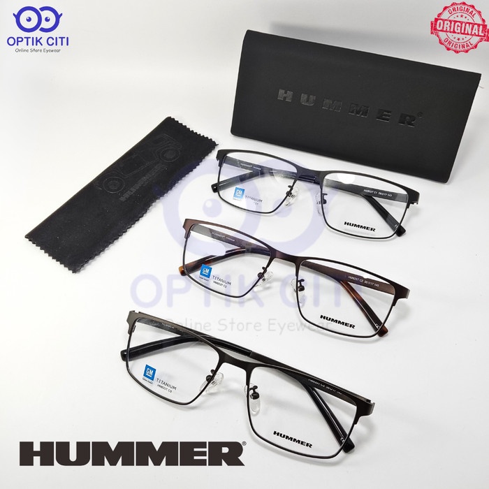 Frame Kacamata Pria Hummer HM 833T Titanium Sporty Original