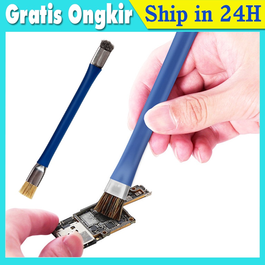 Kuas Kawat Pembersih Mesin - Kuas Lembut Anti-Static Brush Sikat Kuas Besi Kawat Kuningan