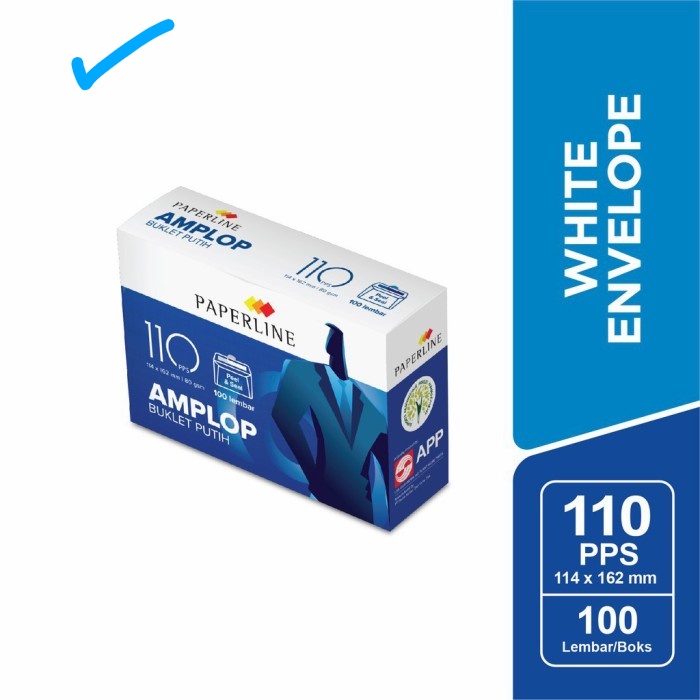 

amplop buklet putih 110 paperline 100pcs -