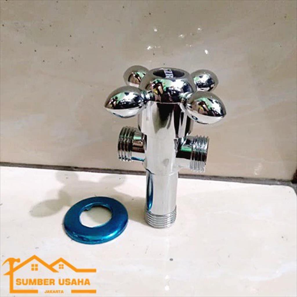 Stop Kran Cabang Kran T Shower Closet Jet Closet mahkota BJA