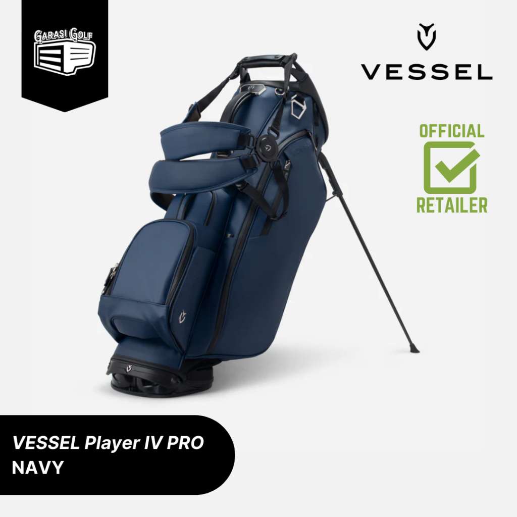 VESSEL Player IV PRO Stand Bag Golf Navy - Tas Stick Original