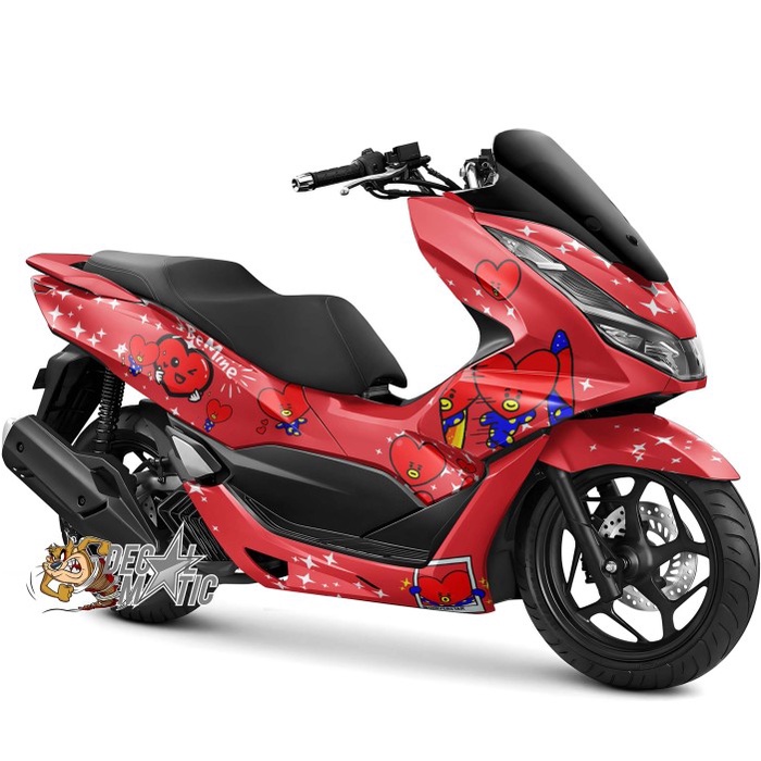 Decal PCX Full Body - Stiker Full Body Motor Honda PCX 160 PCX150 BTS BT21 Tata