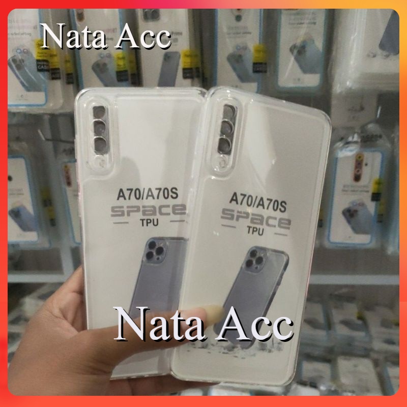 Softcase SAMSUNG A70 / A70S Case Casing Silikon Bening Transparan Air Bag Space