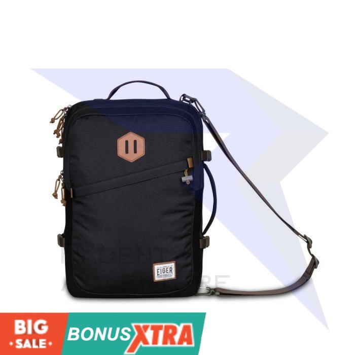 Tas Ransel EIGER1989 TOURER 2.0 TRILOGIC Black Olive 91000 5085 Original KEREN AWET