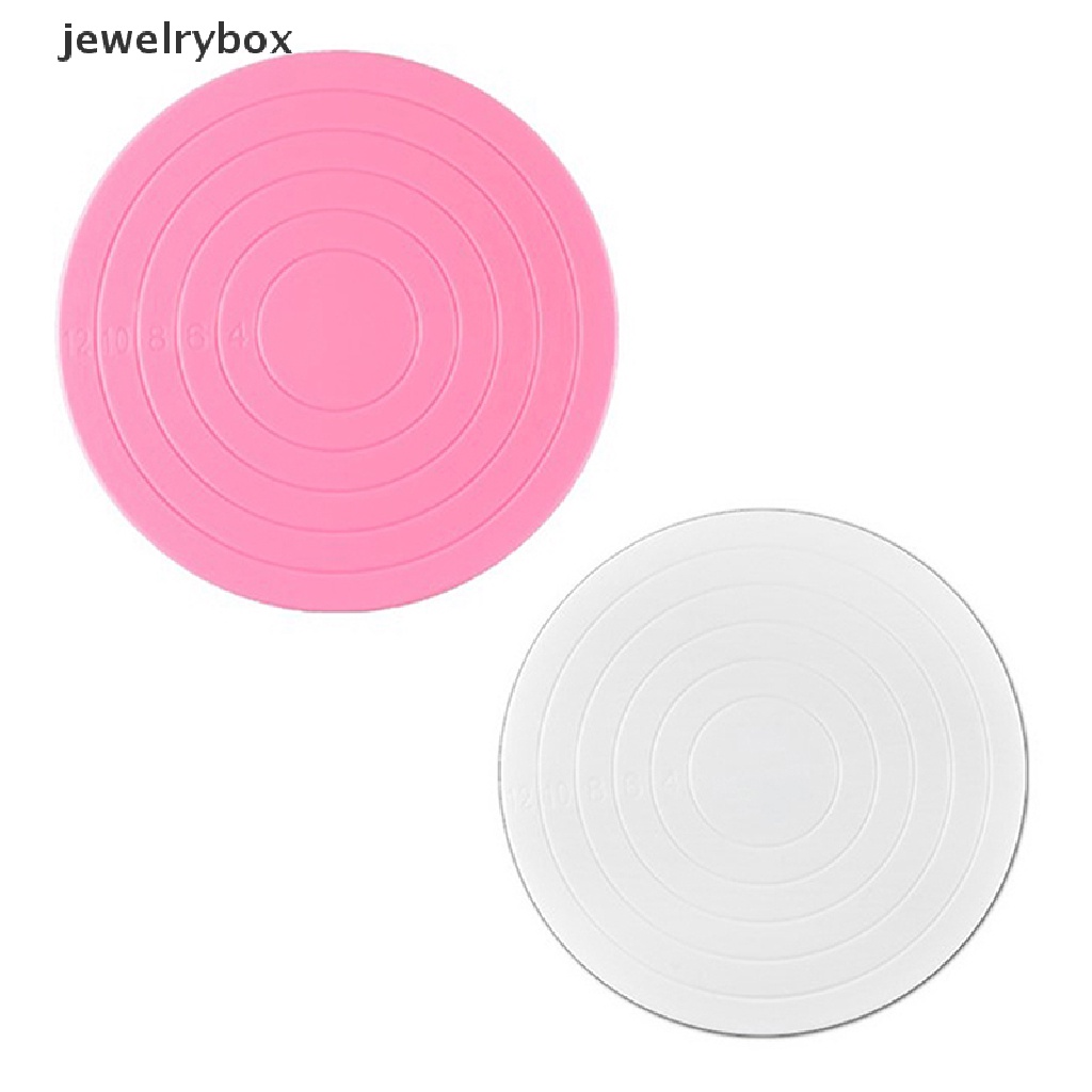 [jewelrybox] 14 cm DIY Cake Rotary Table Plastik Fondant Kue Meja Putar Bulat Baking Stand Butik