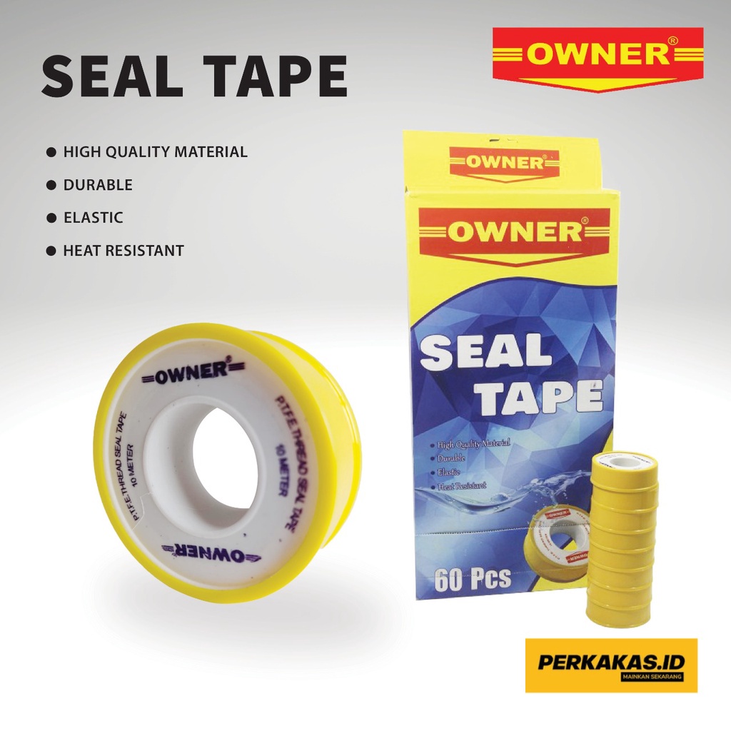 ORIGINAL Seal OWNER Tape Isolasi Pipa Kran 10 Meter