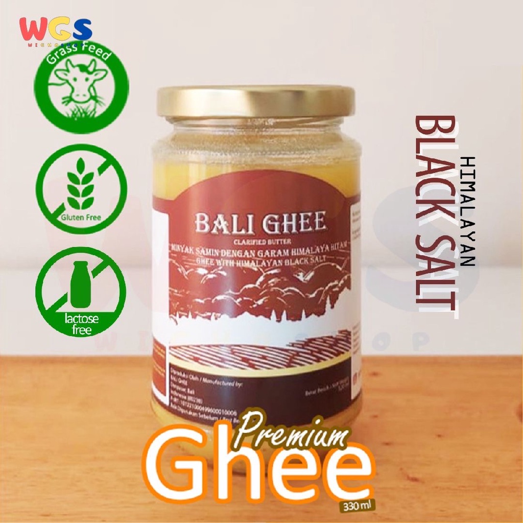 Bali Ghee Clarified Butter Ghee Himalayan Black Salt Gluten Free 330ml