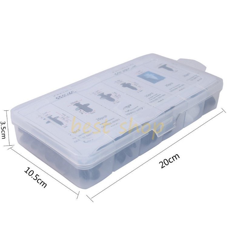 100pcs Klip Mobil Pengikat Mobil Klip Bumper Mobil Rivet Penahan Panel Pintu Car Push Pin Rivet Pengikat Lis Plastik