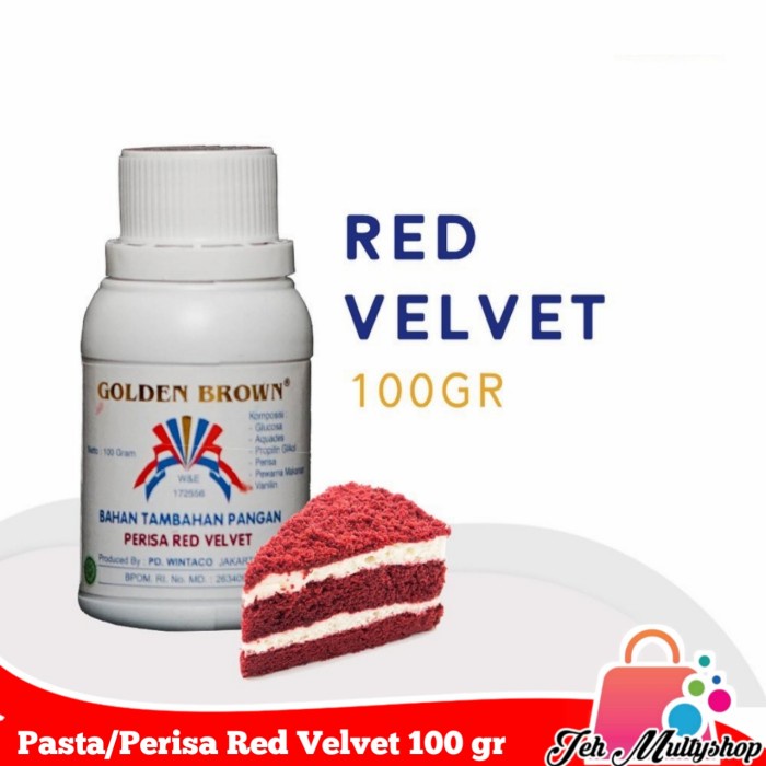 

NEW SALE TERLARIS Pasta Red Velvet (Golden Brown) isi 100 gram