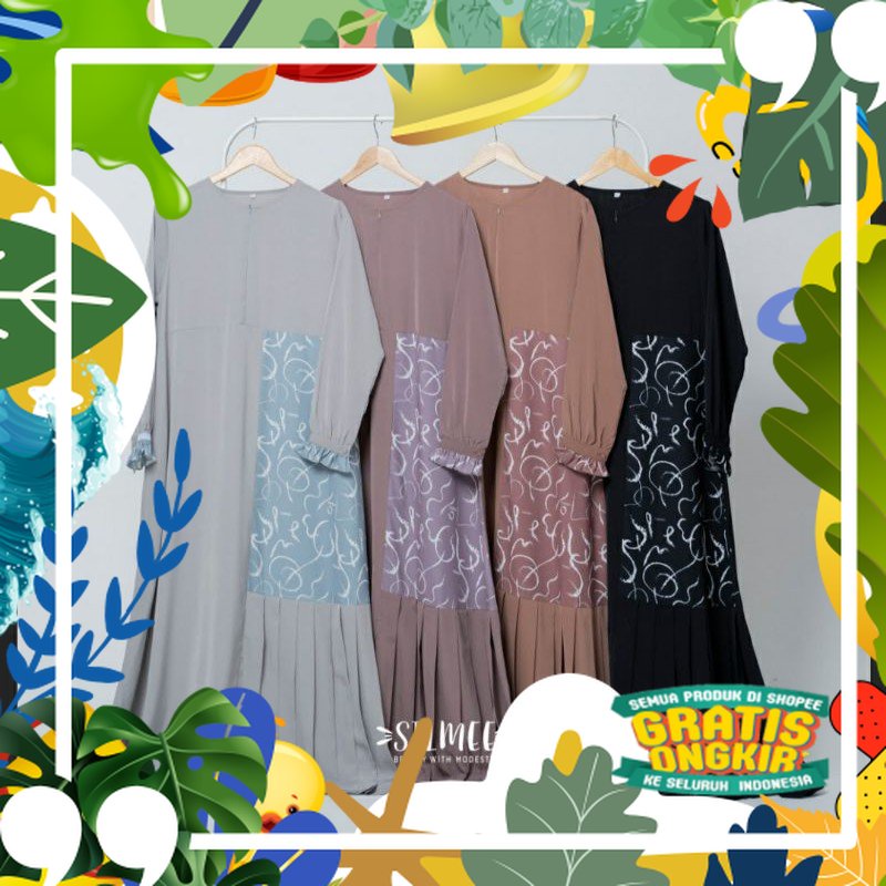 Gamis Qudwah by silmee | gamis busui/ solat sholat ied idul adha