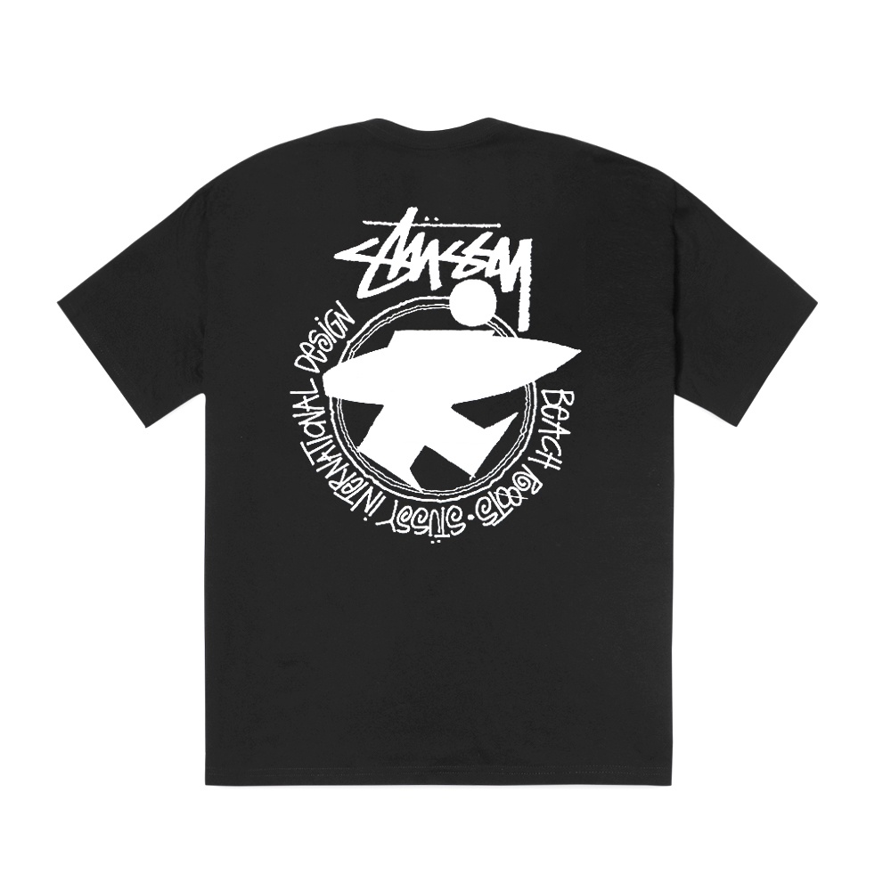 Stussy Beach Roots T-Shirt Black