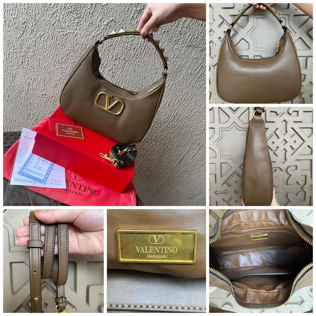 (MICROCHIP) LUXY LX2285 TAS SELEMPANG WANITA STUD SIGN HOBO BAG FREE BOX + DUSTBAG KUALITAS VIP PLATINUM 1:1